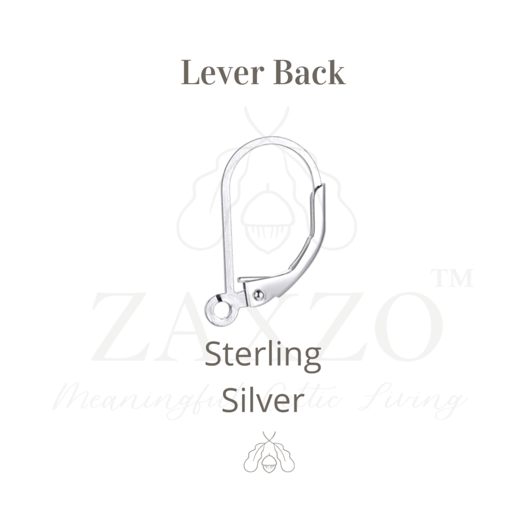 Silver Thistle Lever Back Earrings.
