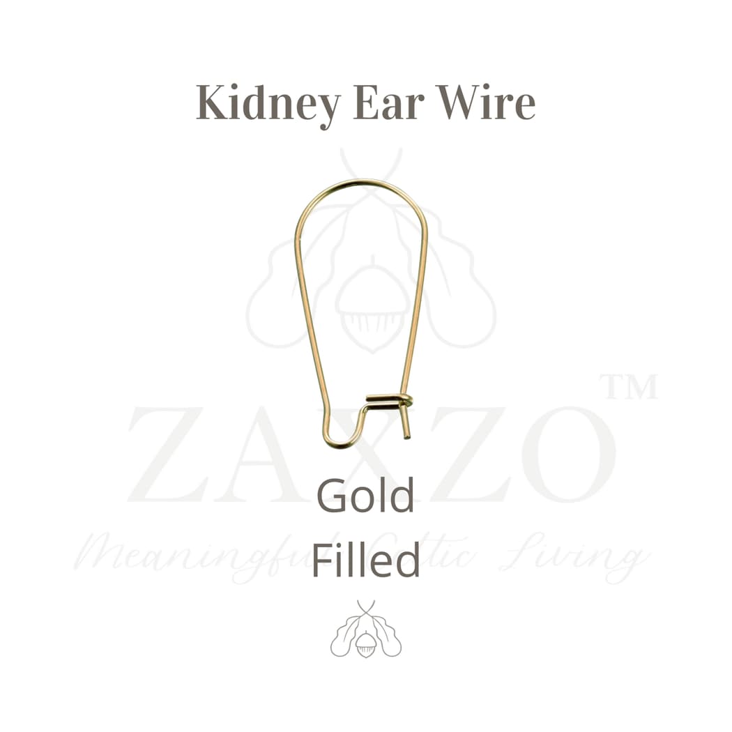 Gold Celtic Sister Knot with Gold Filled Kidney Wire Earrings - Small.